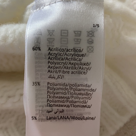 Cable knit sweater by Mayoral with Pearl embellishments, never worn girl size 10 - Picture 5 of 5